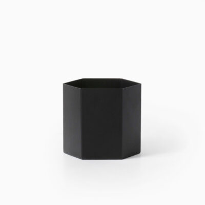 Hexagon Pot | Macetero - Negro - Grande