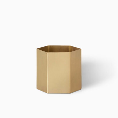 Hexagon Pot | Macetero - Latón - Grande